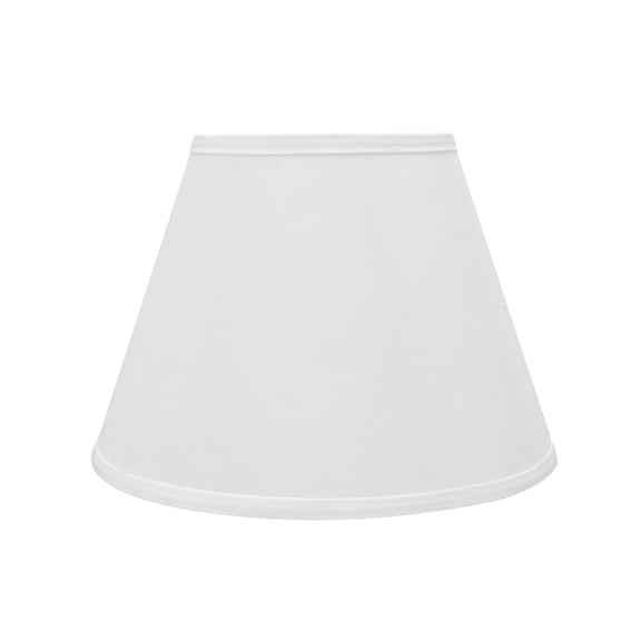 Aspen Creative 32188 Transitional Hardback Empire Shaped Spider Construction Lamp Shade in White, 13" wide (7" x 13" x 9 1/2")