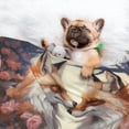 thumbnail image 3 of Pofeuu Romantic Flower Fox Print Puppy Blanket,Dog Blankets,Pet Blanket Cozy Cat Blankets for Indoor Cats, Fuzzy Pet Blanket for Kitten Doggy Dog Blankets-Medium, 3 of 8