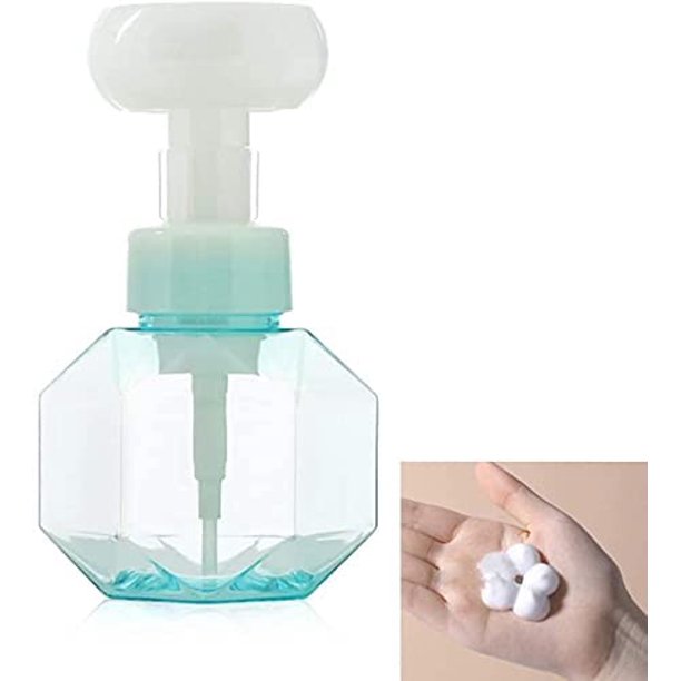 4 botellas de espuma floral, botella vacía, botella dispensadora de viaje, botella dispensadora de espuma recargable para lociones de jabón de manos y aceite corporal Xemadio WMZL-1906-2