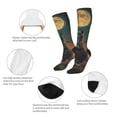 thumbnail image 3 of Disketp Sunset Prairie Meditating Horse Print Unisex Contrast Color Stockings Lightweight Breathable Ventilation Ankle Contrast Color Stockings, Contrast Color Stockings for Daily, 3 of 6