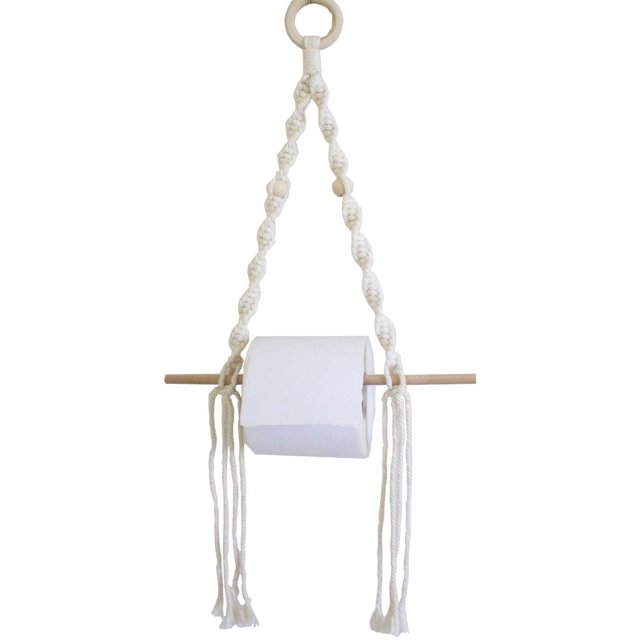 Estantería de pared Estantería flotante de madera Portarrollos de papel Colgador de pared Accesorios