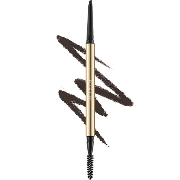 FOCALLURE Eyebrow Pencil,Waterproof & Smudge Proof Dual-Sided Brow Brush,Deep Brown