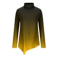 thumbnail image 5 of DPTALR T-shirt à Manches Longues Irrégulier pour Femmes, Couleur Unie, Col Rond, 5 of 5