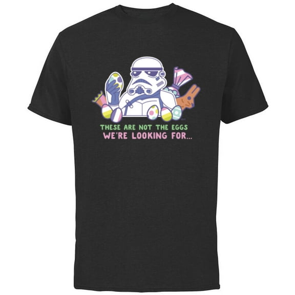 Star Wars These Are Not the Eggs We’re Looking For Easter - Short Sleeve Cotton T-Shirt for Adults - Customized-White
