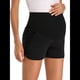 thumbnail image 1 of Pantalones Cortos de Maternidad para Mujer, con Bolsillos, para Dormir, Correr, Hacer Ejercicio y Estar en Casa Negro L, 1 of 7