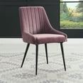 thumbnail image 5 of ACME Caspian Side Chair in Pink and Black (Set of 2), 5 of 6