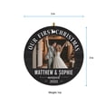 thumbnail image 5 of Photo Mr & Mrs Christmas Ornament 2025, Our First Christmas Married Ornament Gift, Custom Name Text Picture Year Wedding Anniversary Keepsake, 1st Christmas as Mr and Mrs, 5 of 5