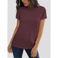 thumbnail image 4 of Womens Loose Fit Tshirts Short Sleeve Summer Tops Casual Workout Yoga Tunic T Shirts Tops, 4 of 6