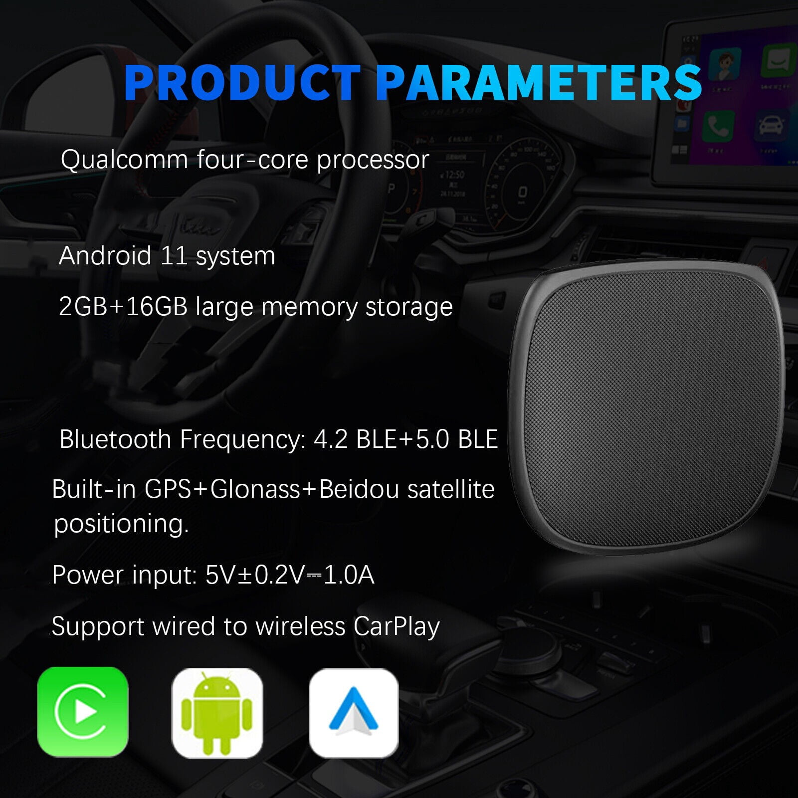 カーオーディオ CarPlay AI Box Android Auto android11 Android 11 CarPlay Ai Box Support Wireless CarPlay Wireless