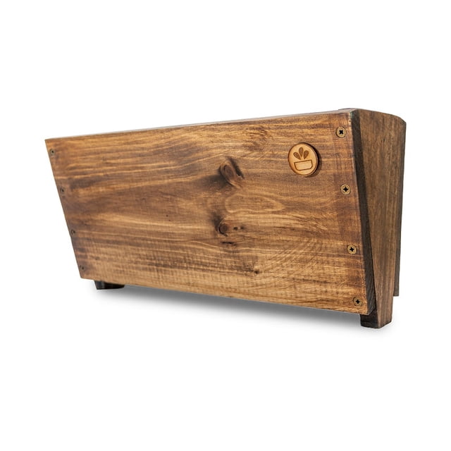 Maceta Macetero Balconera de madera con ganchos para balcón