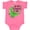 Hot Pink, variant on Inktastic My 1st St. Patrick's Day- green dinosaur Boys or Girls Baby Bodysuit