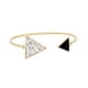 thumbnail image 1 of Brazalete de color Turquesa Nacional Triángulo de apertura Asimétrica, 1 of 4