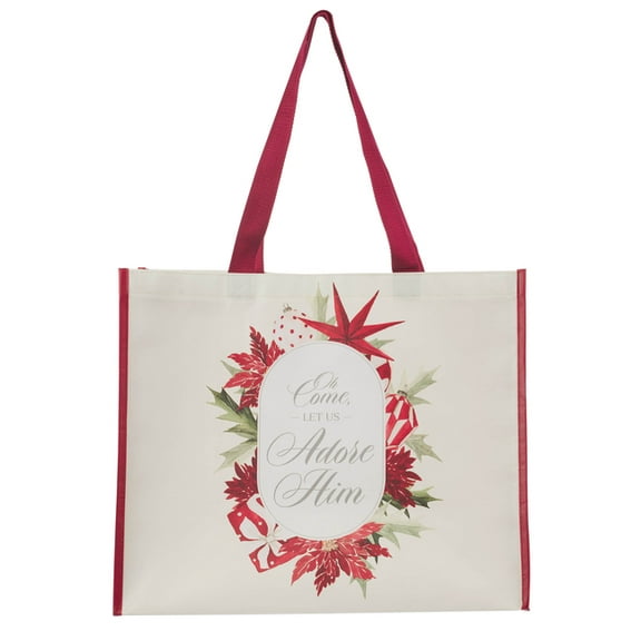 Tote XL Cream Red Adore Him, (Hardcover)