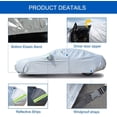 thumbnail image 7 of KouKou SUV Car Cover Waterproof All Weather , Fit for SUV Jeep up to 181 inch, Silver, 7 of 7