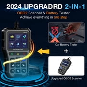 SPEEDWOW OBD2 Scanner, Car Code Reader Diagnostic Tool with Battery Tester, Check Engine Code Reader with Live Data, Cloud Printing, DTC Lookup, Freeze Frame, Car Scanner for All Vehicles Since 1996