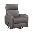thumbnail image 3 of OakvillePark Bramblecrest Leather Match Swivel Glider Reclining Chair, Mocha, 3 of 14