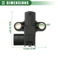 thumbnail image 4 of Engine Crankshaft Position Sensor Crank Position Sensor for Infiniti QX4 3.5L 2001-2003 ABS Black, 4 of 7