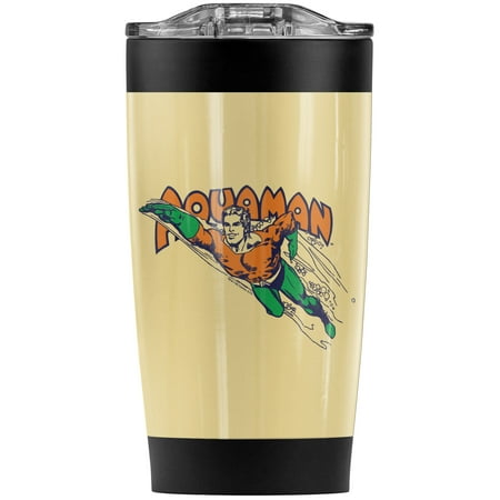 

Aquaman Swim Through Stainless Steel Tumbler 20 oz Coffee Travel Mug/Cup Vacuum Insulated & Double Wall with Leakproof Sliding Lid | Great for Hot Drinks and Cold Beverages