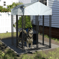 thumbnail image 7 of BOSSIN 4x4x4 FT Heavy Duty Large Dog Kennel Playpen Outdoor with Secure Lock, 7 of 7