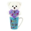 Way To Celebrate Mother’s Day Plush Toy in Latte Mug, White Bear