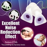 Amplim Noise Protecting Soft Silicone Earplugs for Hearing Protection, White