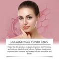 thumbnail image 4 of Collagen cotton pads for face brightening, moisturizing, gentle skin care, elasticity enhancement, nourishing pads, 4 of 5