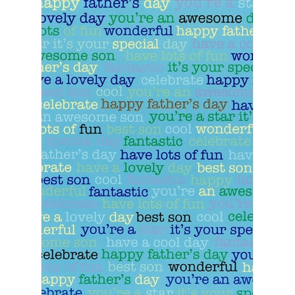 Designer Greetings Fantastic Father's Day Card, Blue