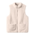 thumbnail image 6 of NAISIBABY Girls Fleece Vest,Zip-Up Mock Neck Stand Collar Sleeveless Jacket Warm Outerwear with Pockets Size 12, 6 of 8