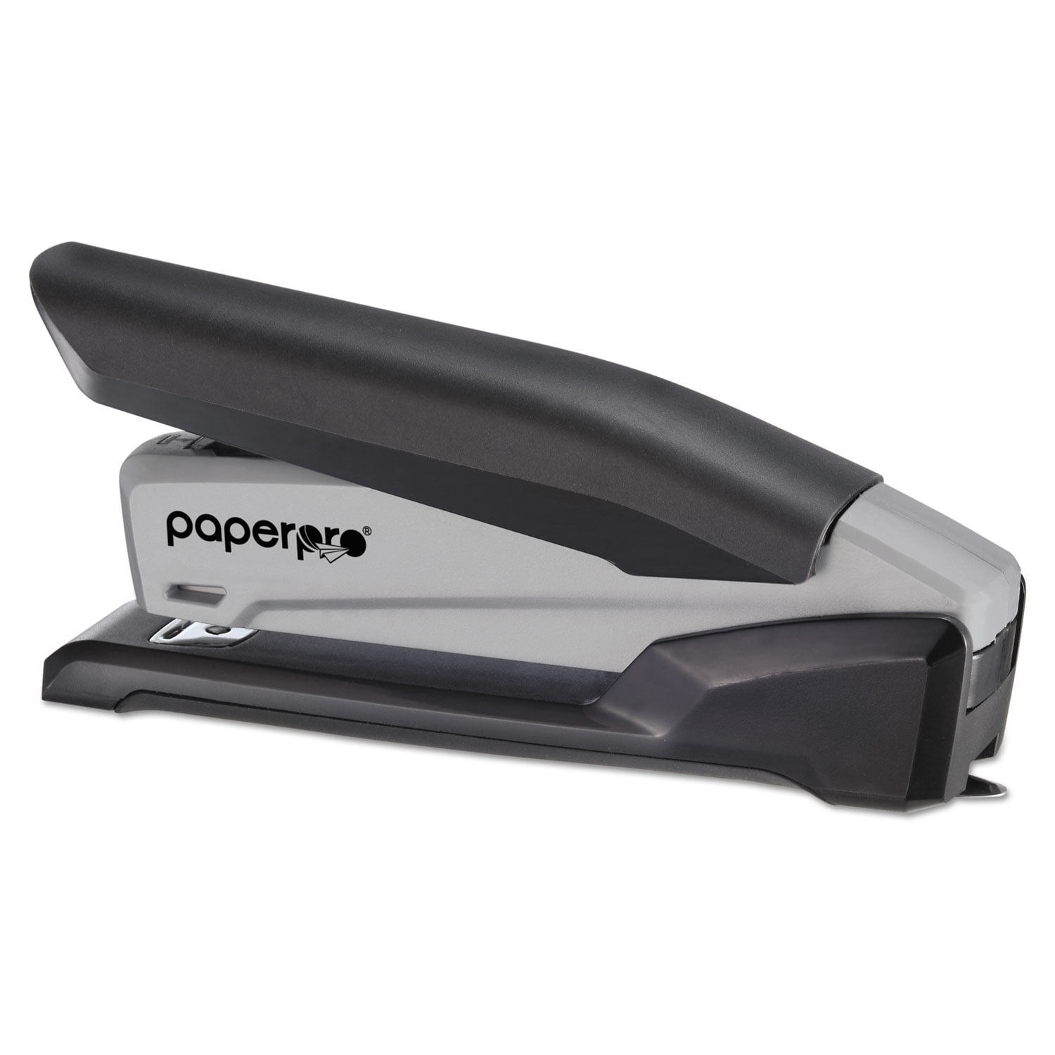 Stanley Bostitch EcoStapler Spring-Powered Desktop Stapler, 20-Sheet Capacity, Black/Gray