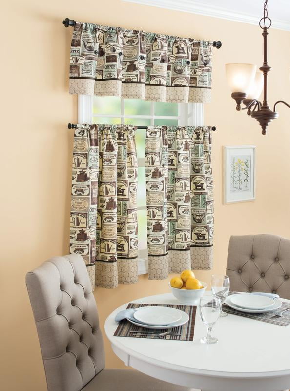 Better Homes Gardens Fresh Brewed Light Filtering Rod Pocket Kitchen Tier And Valance Set Of 3 Off White 29 X 36 Com - Better Homes And Gardens Window Treatments For Every Room Better Homes Gardens Fresh Brewed Light Filtering Rod Pocket Kitchen Tier And Valance Set Of 3 Off White 29 X 36 Com - Better Homes And Gardens Window Treatments For Every Room