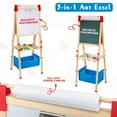 thumbnail image 3 of SNYNUXX Art Easel for Kids Magnetic Wooden Standing Toddlers Drawing Board with Paper Roll - Christmas Birthday Gift for 2-8 Years Boys and Girls, 3 of 5