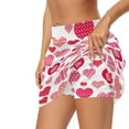 thumbnail image 2 of Garronmavis Valentines Day Skirt Mini Tennis Skirt for Women High Waisted Mini Golf Skirts Skorts Casual Inner Shorts Running Pickleball Skort, Valentines Pink Hearts Print, Size L, 2 of 7