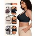 thumbnail image 5 of PoseFree Wireless Bras for Women Full Coverage Comfort Seamless No Underwire Bras Black 4XL, 5 of 8