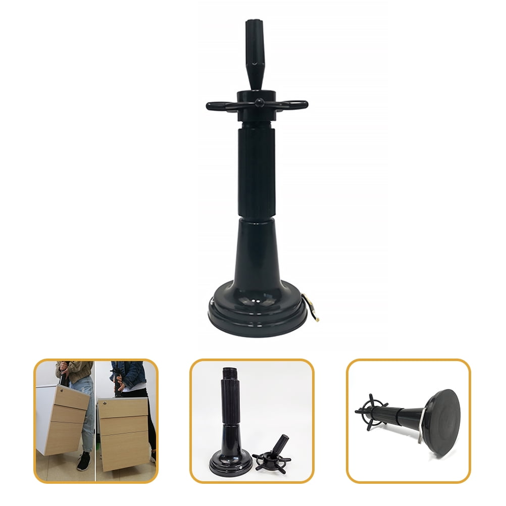 UPKOCH Mannequin Head and Stand Black Plastic 1 Set 15x5.3in