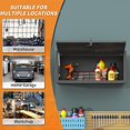 thumbnail image 5 of Tcbosik 29.5" Wall-Mounted Steel Cabinet with Lock & 2 Keys, Heavy Duty Garage Storage Cabinet with Hydraulic Lift Door, Easy Assembly, Black, 5 of 9