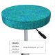 thumbnail image 4 of Disketp Blue Green Glitter Funda Redonda para Taburete, Funda de Cojín para Silla de Bar Suave y Elástica-13 inch, 4 of 7