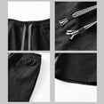 thumbnail image 7 of Hurxie Men's Casual Shorts 7 Inch Elastic Waist Drawstring Lightweight Summer Beach Shorts with Pockets Black,4XL, 7 of 7