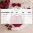 thumbnail image 3 of Bovxnpu Baby Girls' Bodysuits 2PC Long Sleeve Infant Bodysuit Bow Headband Winter Fall Bodysuit Summer Outfits, 3 of 9