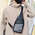 thumbnail image 4 of Crossbody Bag Sling Backpack Lightweight Water-Resistant,Headphone Hole Adjustable Strap,for Men Women,for Daily Use Travel Outdoor, 4 of 5