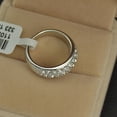 thumbnail image 5 of Womens Simple Fashion Pave Spot Drill Ring Geometric Copper Jewelry In Rose Gold Or White Gold Size 5.5 To 9 No 6 7 8 9, 5 of 8