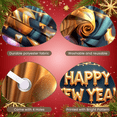 thumbnail image 3 of Balloon Design Happy New Year Banner Gift Box Glitter Decor Festive Backdrop for Holiday Party Event Celebration, 3 of 5
