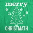 thumbnail image 2 of Mens Merry Christmath T Shirt Funny Christmas Tree Holiday Math Graphic Tee Graphic Tees, 2 of 9