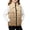 Butterfly Leopard Print Beige, variant on Girls Lightweight Puffer Vest Butterfly Leopard Print Beige