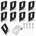 thumbnail image 1 of Kit Colgante de Espejo Resistente 10 Piezas, Clips Hardware Montaje Pesado para en Pared, Agujero Único Plata, 1 of 5