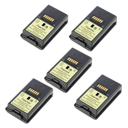Insten 5 Pack Black Rechargeable 3600mAh Wireless Controller Battery For Xbox 360