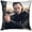 White, variant on Tom Hiddleston Pillowcase Soft Comfortable Pillow Covers with Zipper Pillow Protectors 18x18 inch