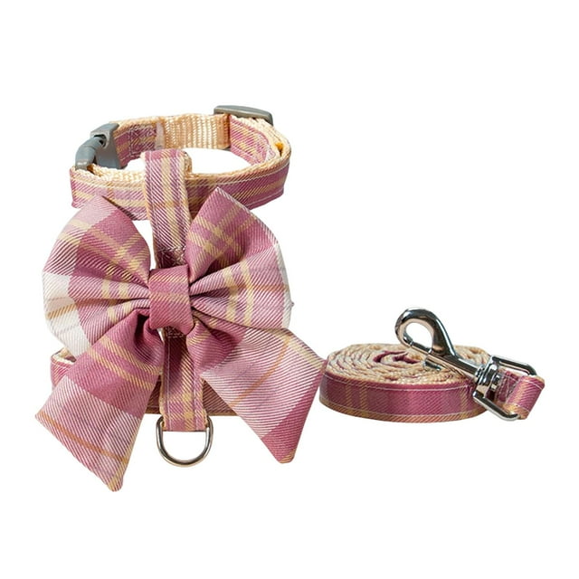 Arnés para perros y gatos Sunnimix con correa anti escape suave Rosado
