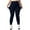 Navy, variant on Women's High Waisted Lined Leggings Winter Plush Warm Leggings Solid Color Tummy Control Yoga Pants Outdoor Tights