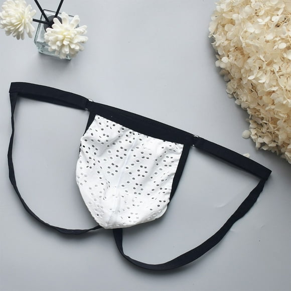 MYG Men Jock Strap Underwear Sexy Briefs Pouch Panties G-Strings Mesh Thongs T-Back