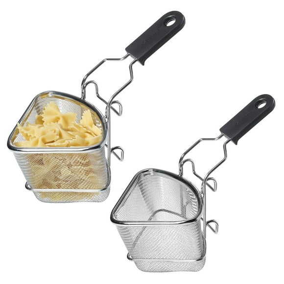 Starfrit - Set of 2 Large Stainless Steel Fondue Cooking Baskets, 400ml Capacity